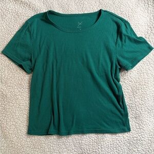 Pacsun Basics Aqua Cropped Tee sz med